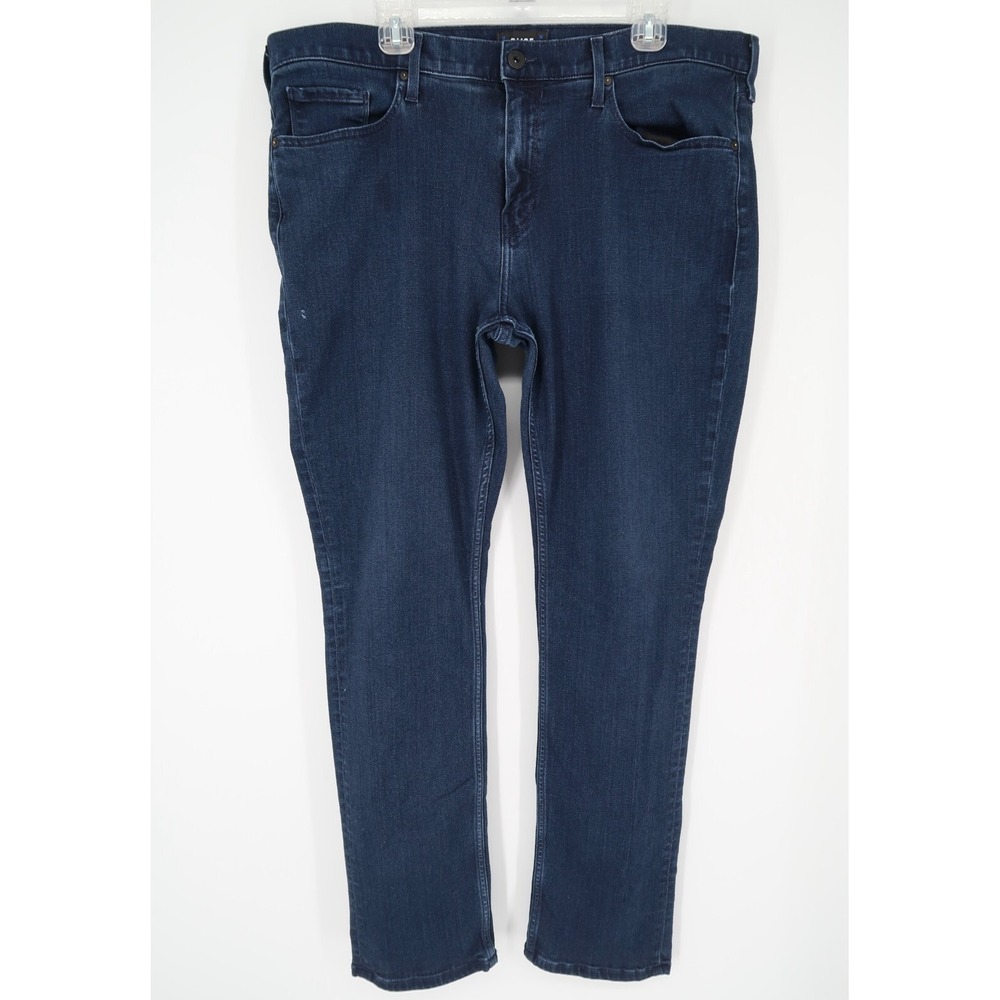 Paige Mens 38x33 Federal Slim Straight Leg Jeans Inkwell Dark Wash